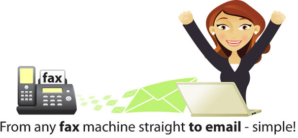 From any fax machine straight to email - simple!