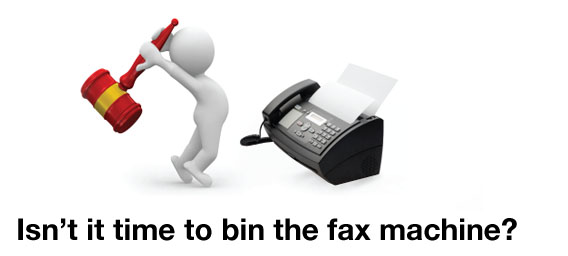 Bin the fax machine